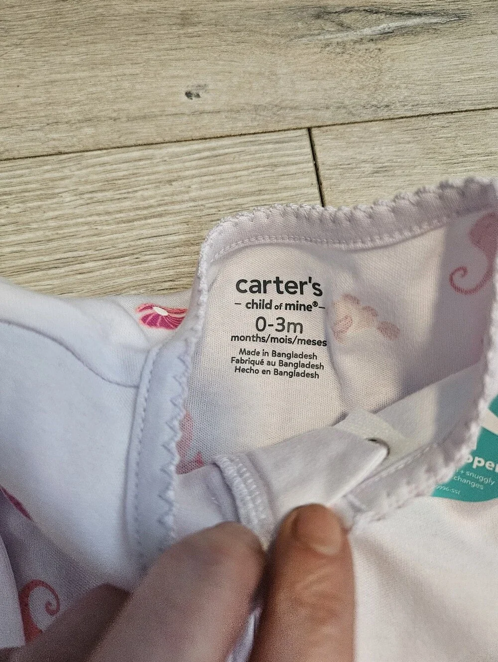 NWT Lot 5 Carters Child Of Mine Baby Girl Footed Sleep Play Pajamas 0-3 Months